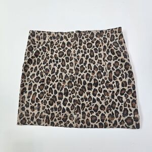 Jolt Y2K Leopard Print Mini Skirt Low Rise Y2K Juniors Sz 11/30W Indie Sleaze
